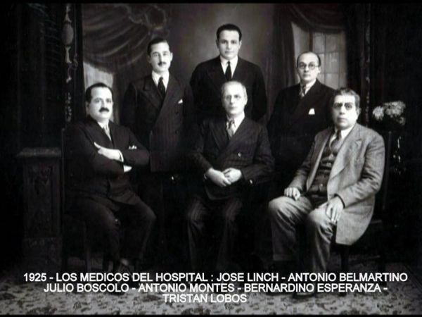 Médicos en 1925 del Hospital San Vicente de Paul