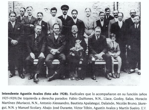 Intendente D. Agustín Ávalos - Foto 1928