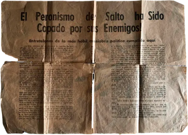 Documento 'panfleto' año 1951